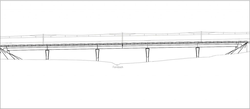 Schematische Darstellung der Fornbachbrücke
